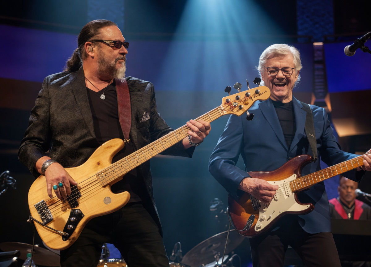 Kenny Lee Lewis on bass with Steve Miller