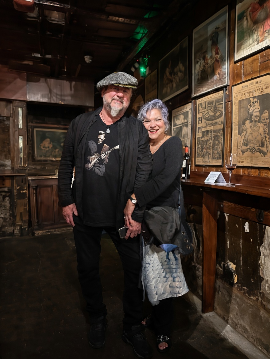 Kenny Lee Lewis and Diane after a show